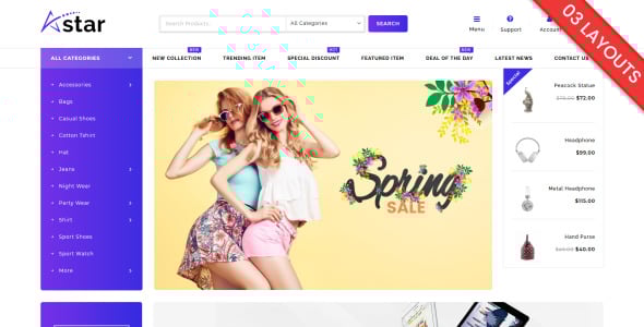 star fashion многофункциональная тема woocommerce