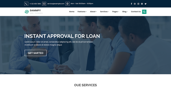 Адаптивный PSD шаблон на тему консалтинг