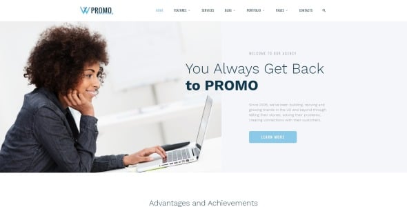 рекламное агентство многостраничный html5 шаблон сайта