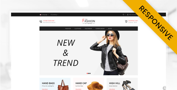 минимальный шаблон магазина opencart