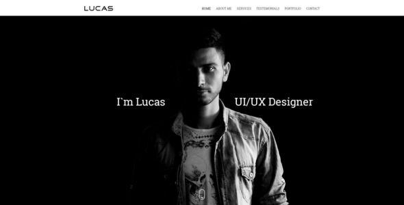 PSD шаблон на тему портфолио дизайнера