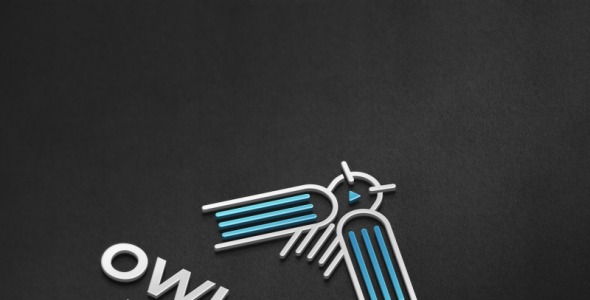 Шаблон логотипа на тему графика