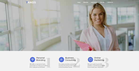 бизнес адаптивный html шаблон целевой страницы