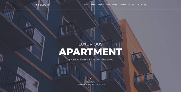 недвижимость креативный шаблон joomla