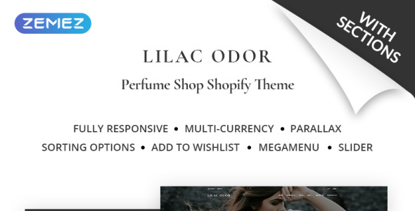 парфюмерный магазин shopify тема