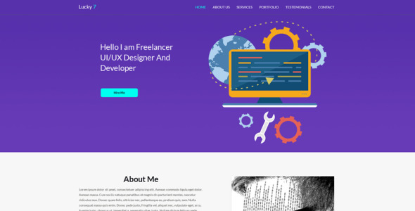 PSD шаблон на тему дизайн студия