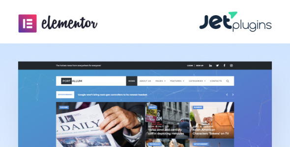 современная страница блога wordpress тема