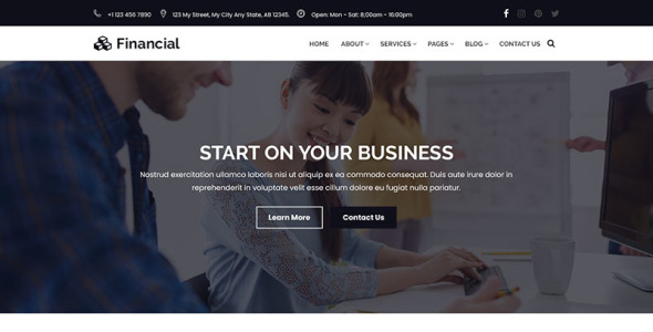 Адаптивный PSD шаблон на тему консалтинг