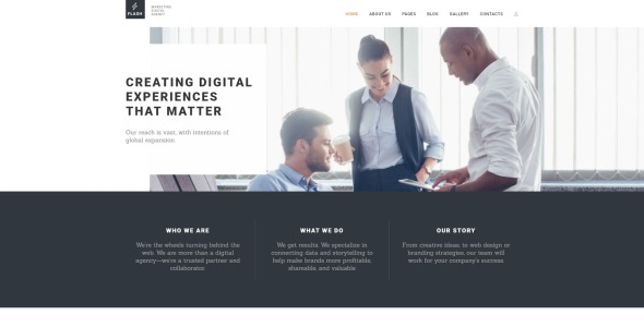 шаблон цифрового маркетингового агентства joomla