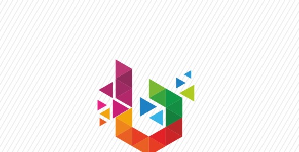 Шаблон логотипа на тему графика