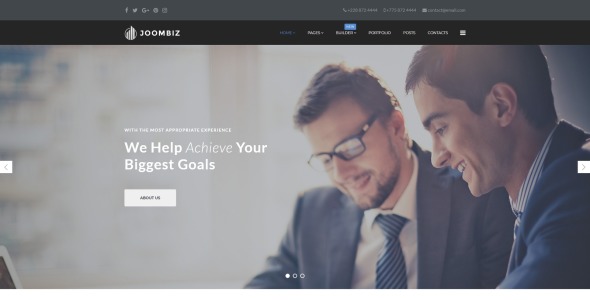 элегантный бизнес-шаблон компании joomla