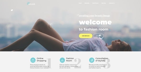 модный шаблон целевой страницы html5