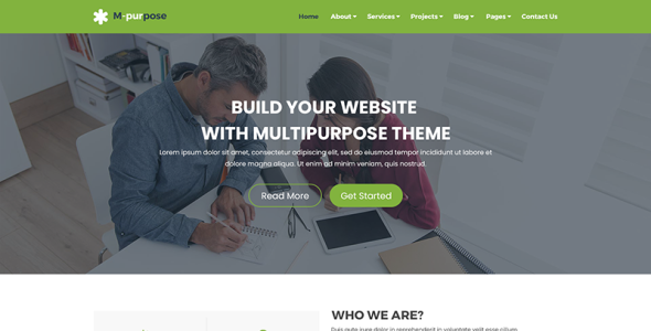 Адаптивный PSD шаблон на тему информационные технологии