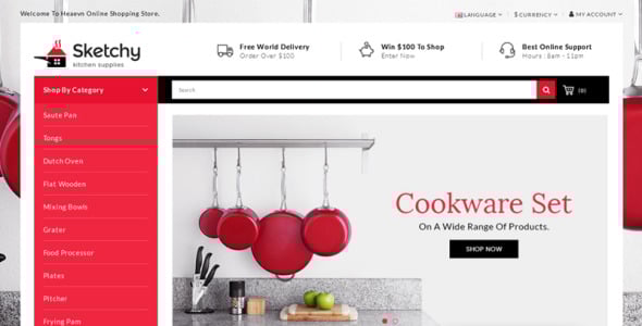 универсальный шаблон opencart