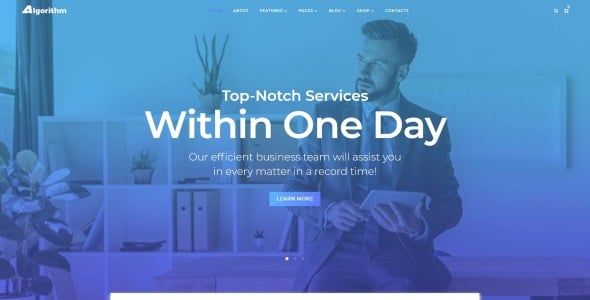 бизнес-маркетинг wordpress elementor тема