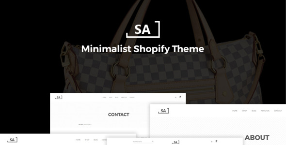 минималистская тема shopify