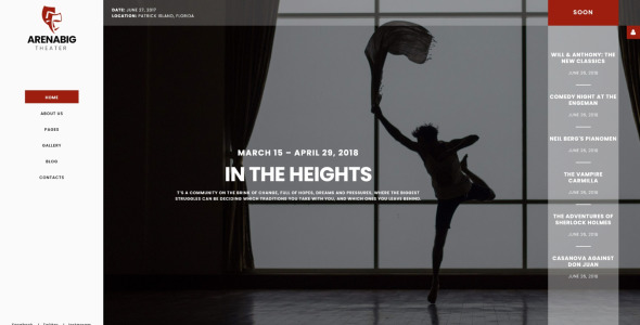 шаблон joomla для театра и оперы