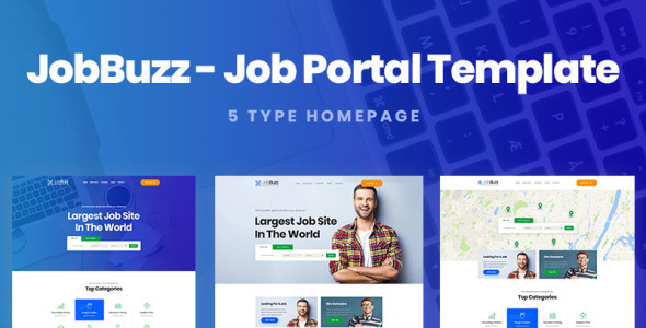 Адаптивный PSD шаблон на тему трудоустройство