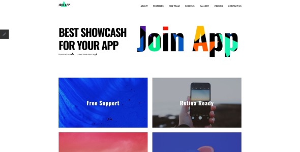 шаблон целевой страницы приложения joomla