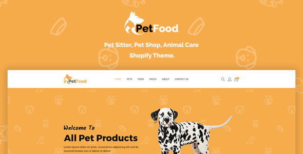 pet sitter, магазин, уход за животными shopify тема