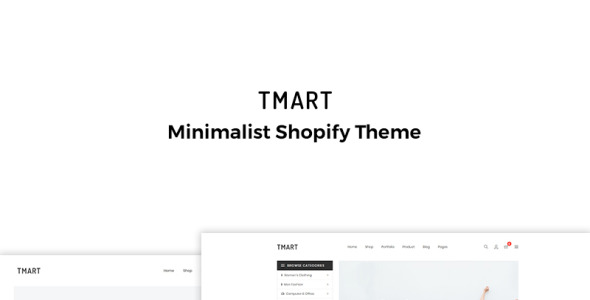 минималистская тема shopify