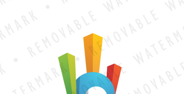 Шаблон логотипа на тему графика