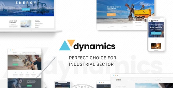 промышленный многостраничный шаблон сайта html5