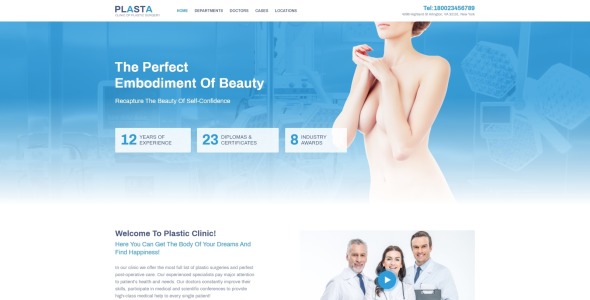 медицинская тема wordpress elementor