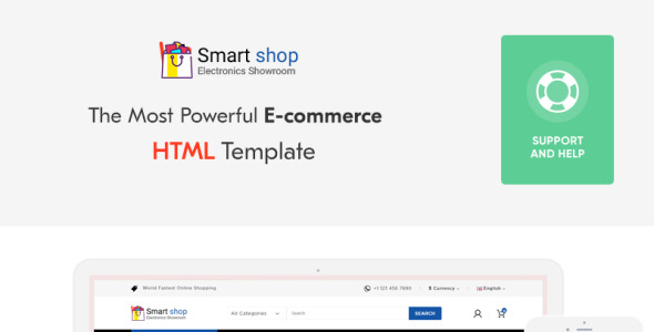 шаблон сайта электронного магазина smartshop