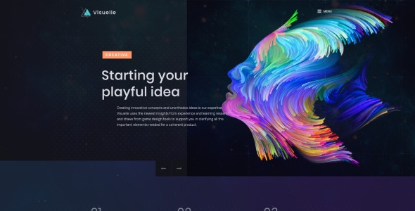 креативный мондрианизм wordpress elementor тема