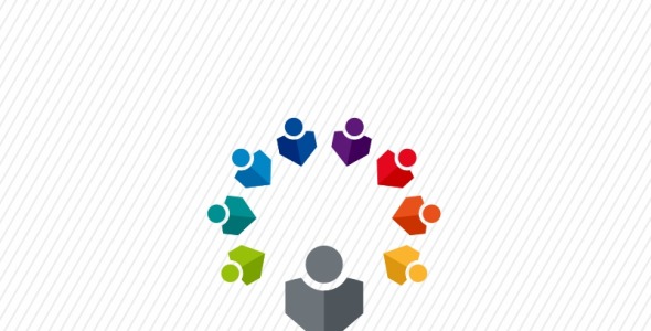 Шаблон логотипа на тему графика