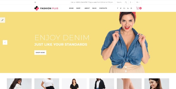 шаблон opencart магазина одежды