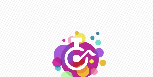 Шаблон логотипа на тему графика