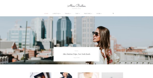 личный блог wordpress elementor тема