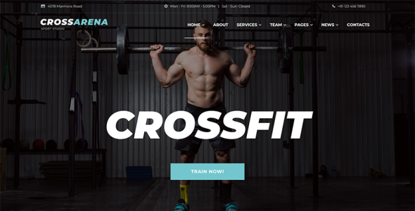 crossfit studio wordpress elementor theme