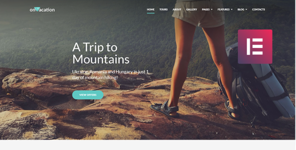 туристическая компания wordpress elementor theme