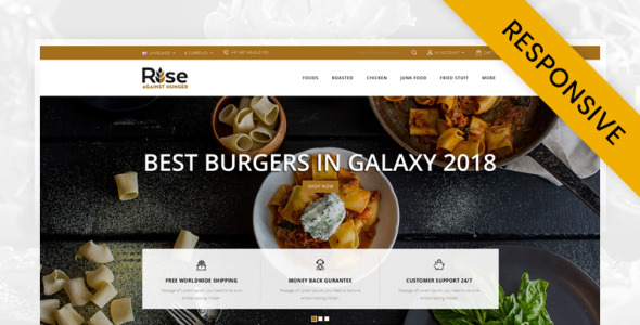 шаблон opencart продовольственного магазина