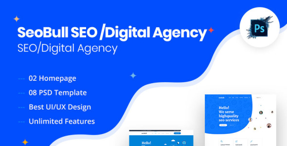 Адаптивный PSD шаблон на тему компания по разработке по