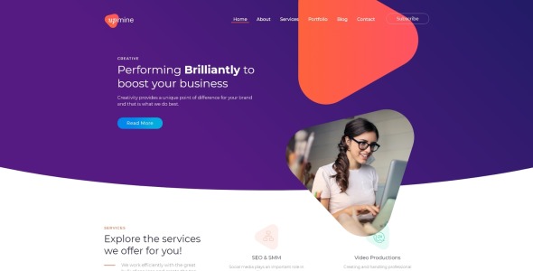корпоративное цифровое агентство wordpress elementor theme