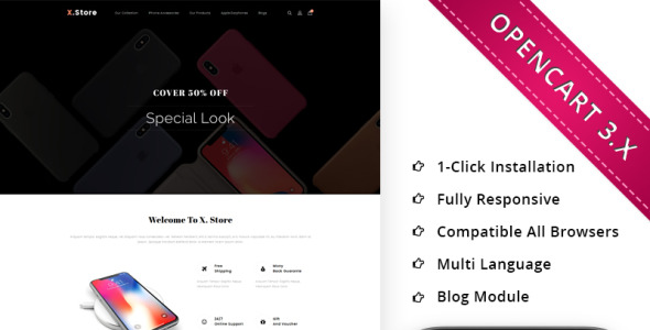 адаптивный шаблон opencart