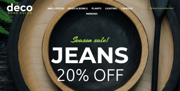 дизайн интерьера интернет магазина opencart шаблон