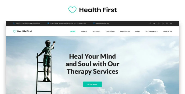 шаблон целевой страницы спокойного учреждения психического здоровья