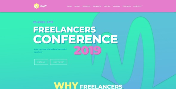 it conference wordpress elementor theme