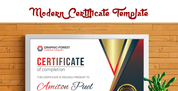 Шаблон сертификата на тему графика