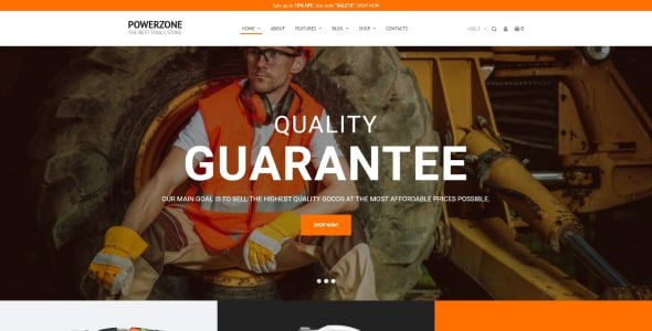 магазин инструментов elementor woocommerce theme