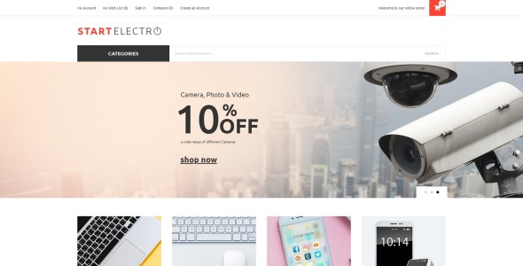 магазин электроники magento тема