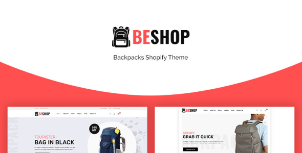 рюкзаки электронная коммерция shopify тема