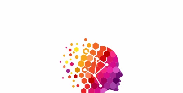 Шаблон логотипа на тему графика