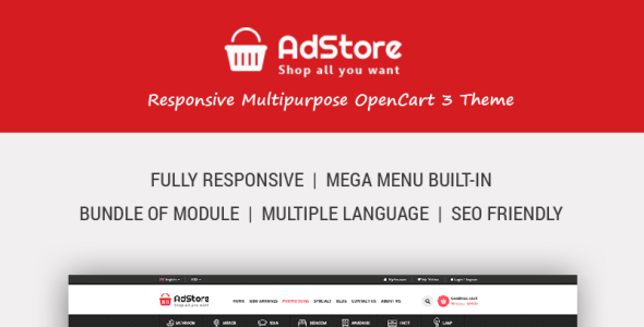 универсальный адаптивный шаблон opencart