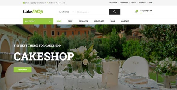 cakeshop – отзывчивая тема woocommerce